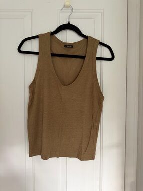 Massimo Dutti Sleeveless V-Neck Tank
